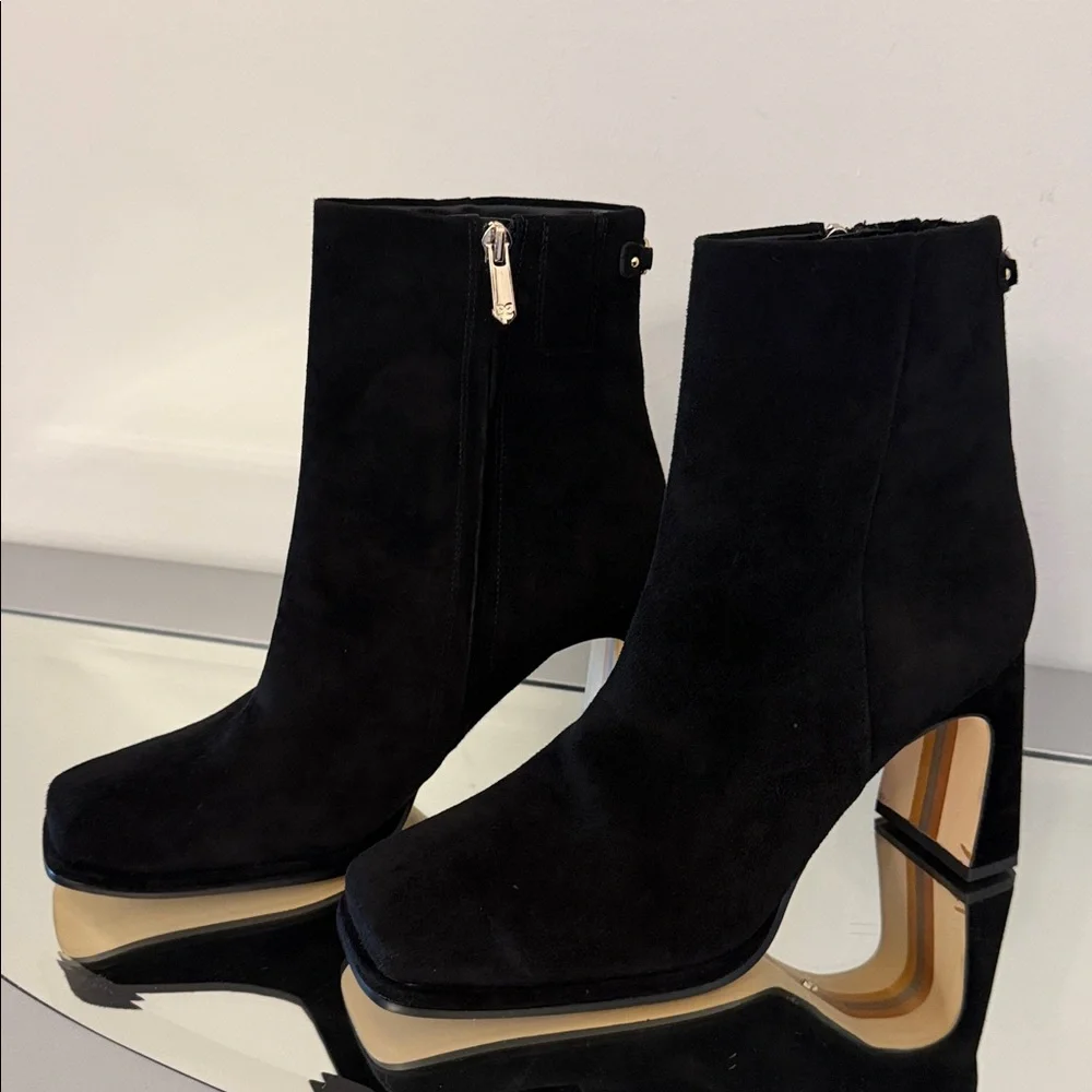 SAM EDELMAN Irie Black Suede Boots Women’s size 9 - Picture 7 of 16